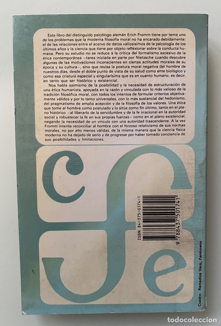 Libros de segunda mano: &Eacute;tica y Psicoan&aacute;lisis - FROMM, Erich - Foto 2