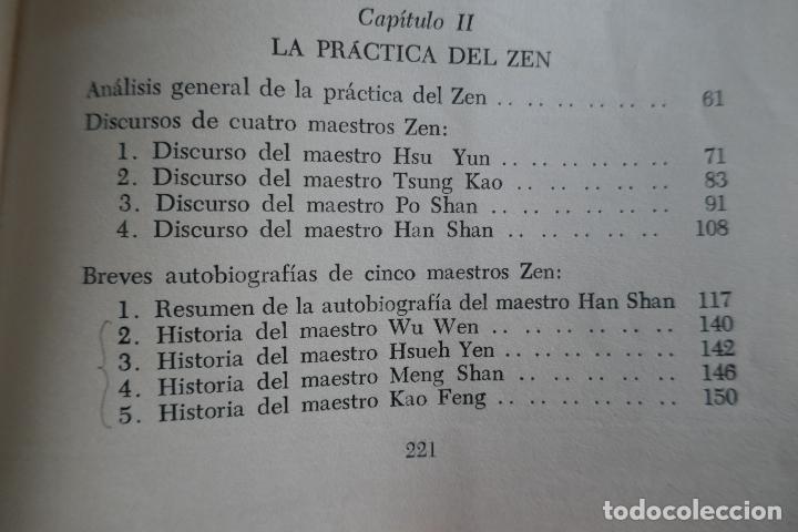 Libros de segunda mano: CHANG CHEN-CHI: - LA PRACTICA DEL ZEN - (BUENOS AIRES, 1973) - Foto 10