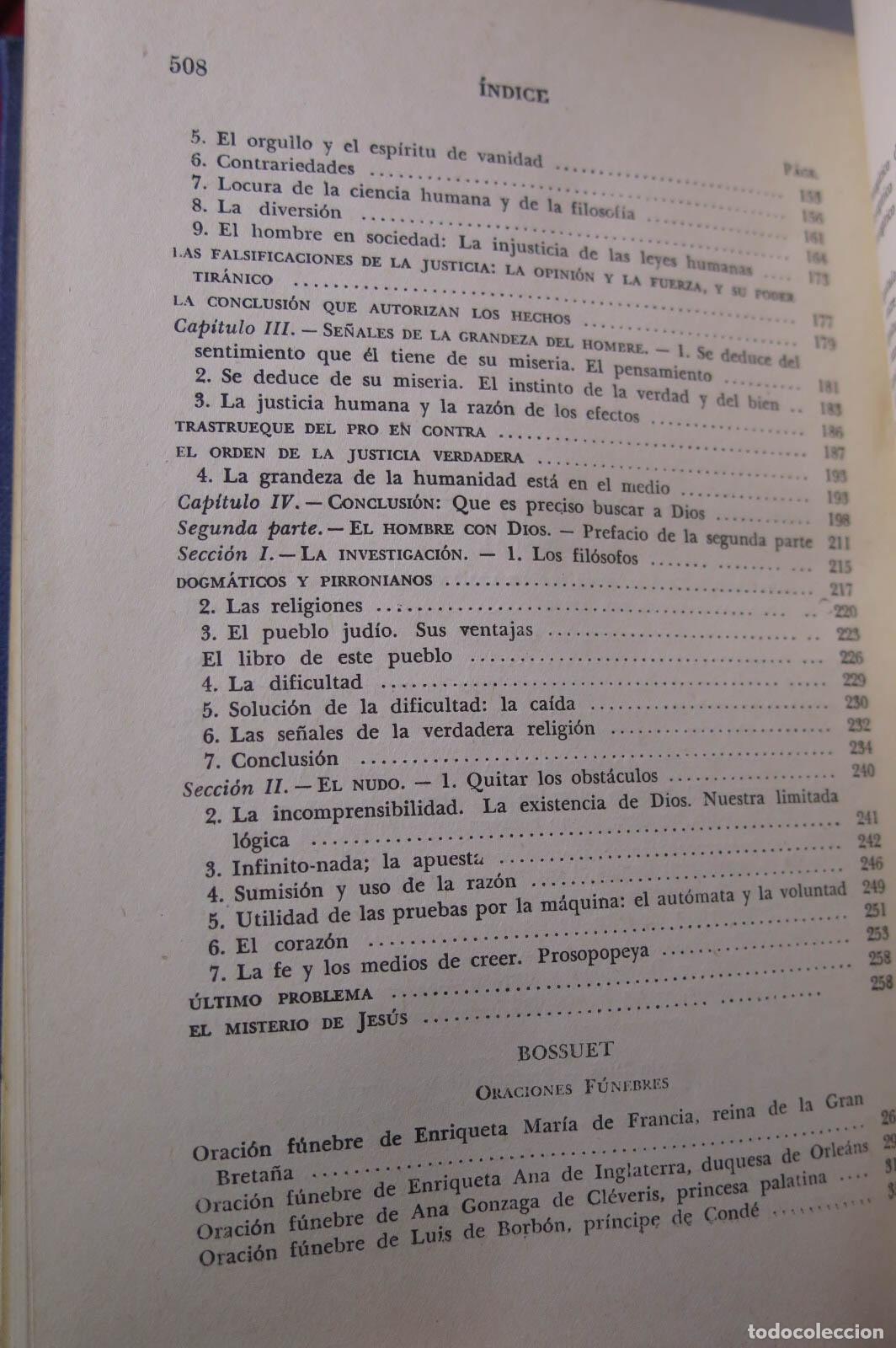 Libros de segunda mano: Escritos escogidos. Pascal y Bossuet - Foto 3