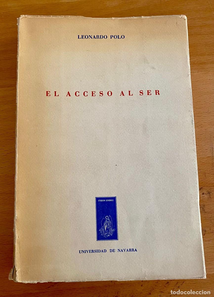 Libros de segunda mano: El acceso al ser, de Leonardo Polo - Foto 1
