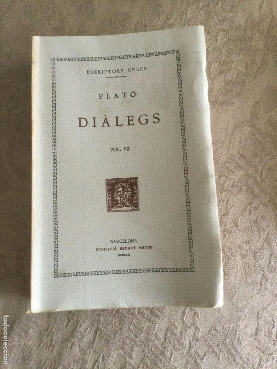 Libros de segunda mano: Plat&oacute;. Di&agrave;legs, VII: Fed&oacute;. 1&ordf; edici&oacute;. - Foto 1