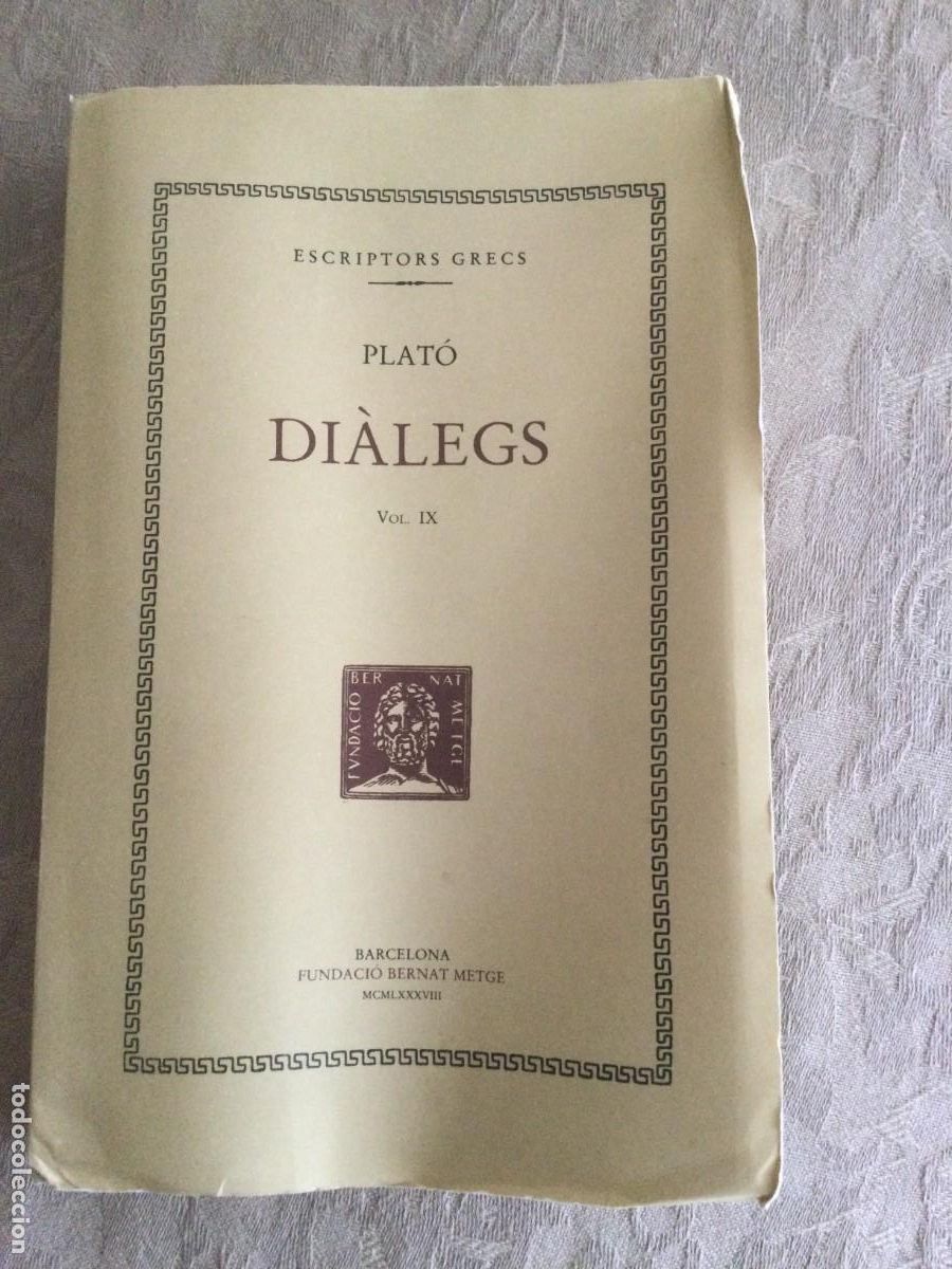 Libros de segunda mano: Plat&oacute;. Di&agrave;legs, IX: Fedre. 1&ordf; edici&oacute;. - Foto 1