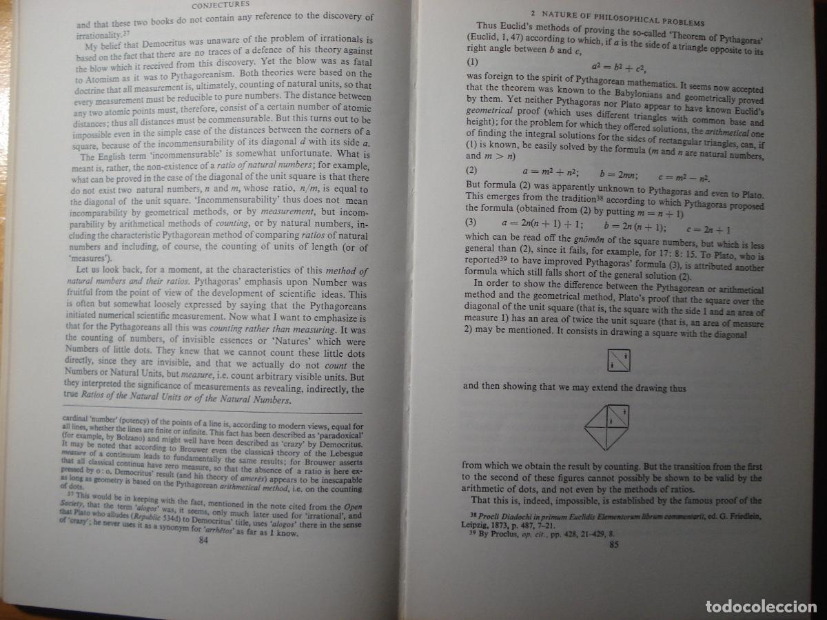 Libros de segunda mano: Popper Conjectures and Refutations 4&ordf; edici&oacute;n 1972 - Foto 2