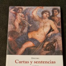 Libros de segunda mano: EPICURO - CARTAS Y SENTENCIAS / CICERON - LA FILOSOFIA DE EPICURO - ED.EL BARQUERO 2007