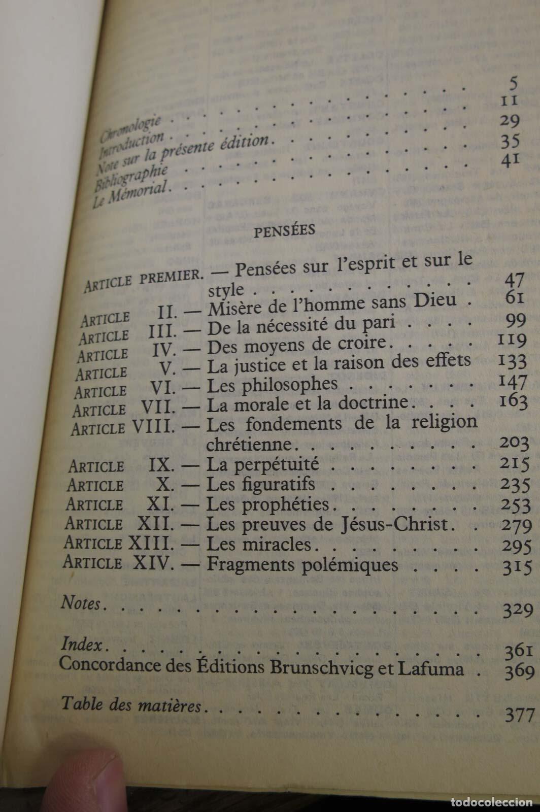 Libros de segunda mano: Pens&eacute;es. Pascal - Foto 2