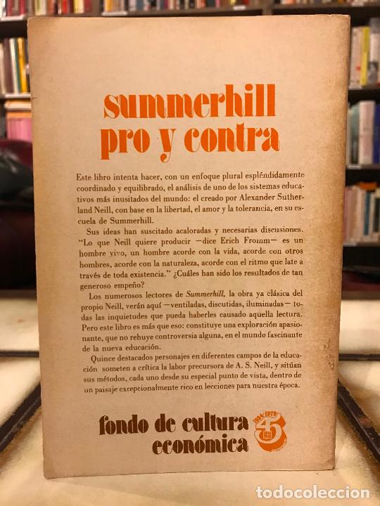 Libros de segunda mano: Pro y contra. Summerhill. PEDIDO M&Iacute;NIMO 5&euro; - Foto 2