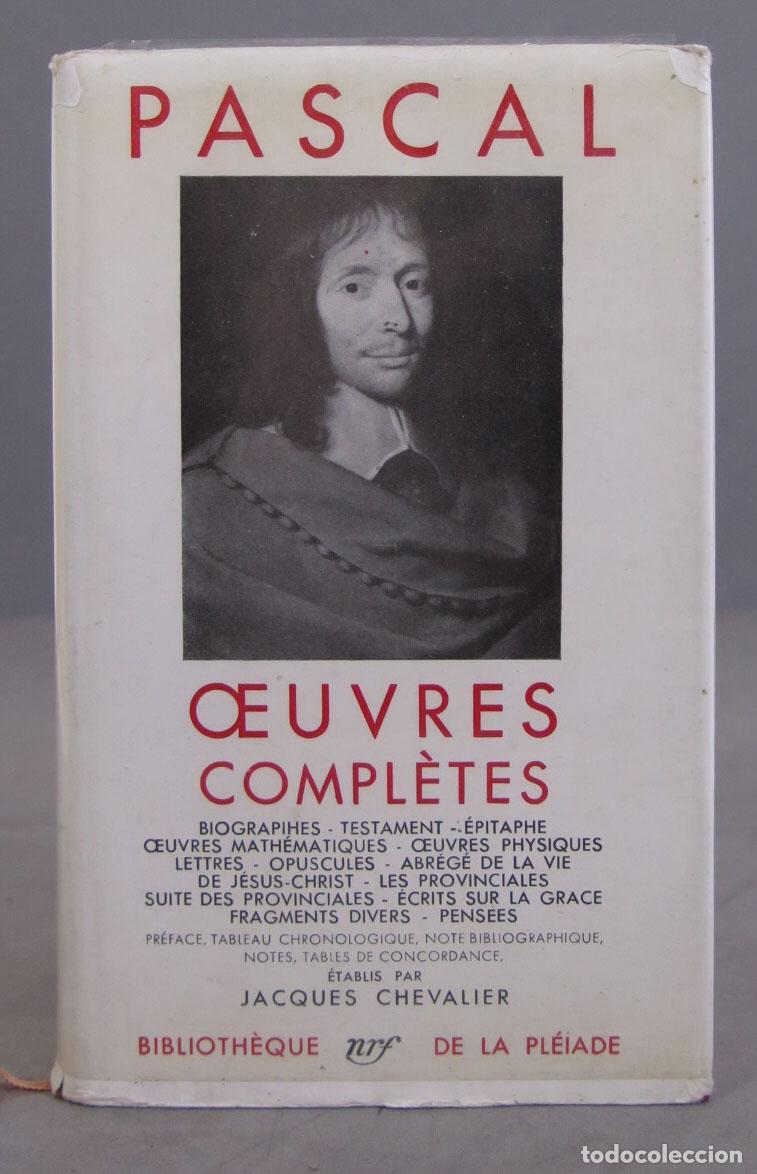 Libros de segunda mano: OEUVRES COMPL&Egrave;TES. PASCAL. PLEAIDE. 1954 - Foto 1