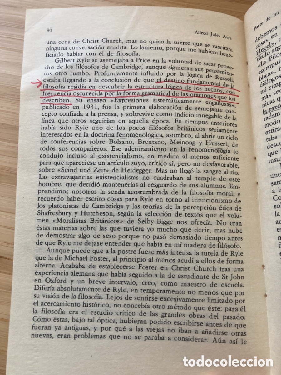 Libros de segunda mano: Parte de mi vida. A. J. Ayer - Foto 4