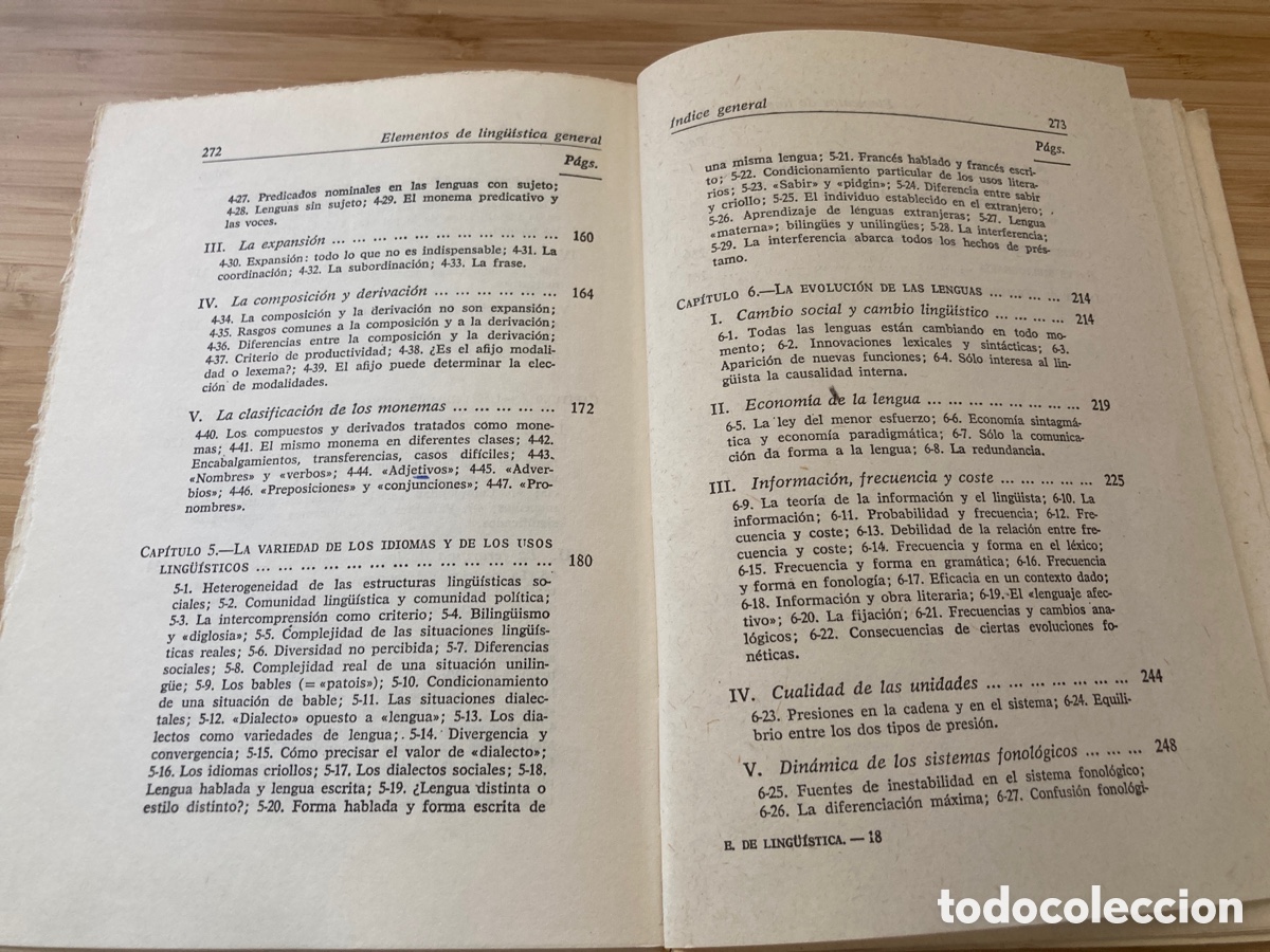 Libros de segunda mano: Elementos de ling&uuml;&iacute;stica general. Andr&eacute; Martinet - Foto 6