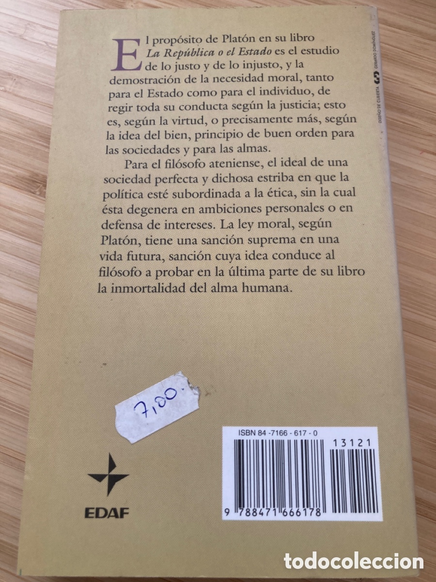 Libros de segunda mano: La rep&uacute;blica. Plat&oacute;n - Foto 2