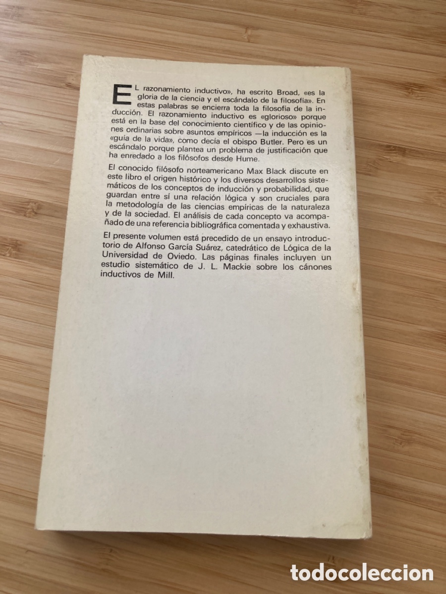 Libros de segunda mano: Inducci&oacute;n y probabilidad. Max Black - Foto 2
