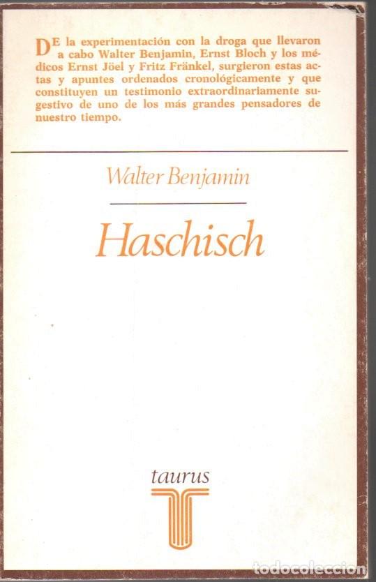 Libros de segunda mano: WALTER BENJAMIN : HASCHISCH (TAURUS, 1984) - Foto 1