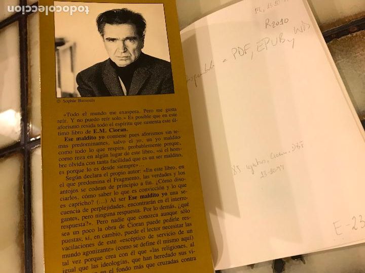 Libros de segunda mano: Ese maldito yo. E. M. Cioran. - Foto 2