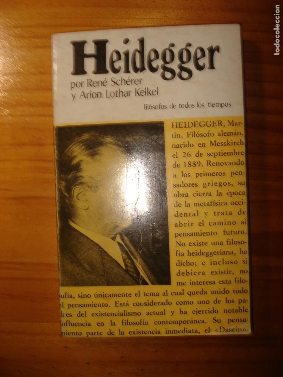 Libros de segunda mano: Ren&eacute; Sch&eacute;rer y Arion Lothar Kelkel Heidegger Edaf - Foto 1