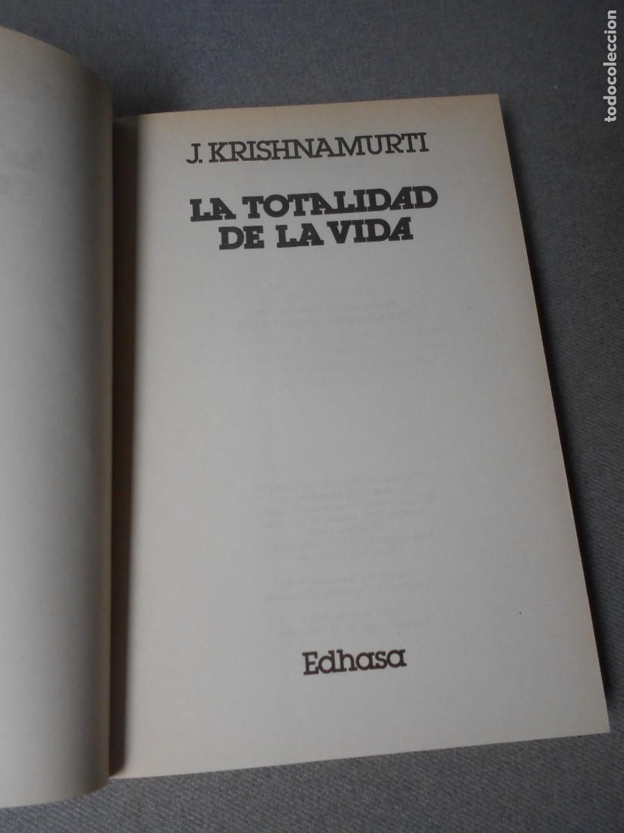 Libros de segunda mano: LA TOTALIDAD DE LA VIDA - Foto 3