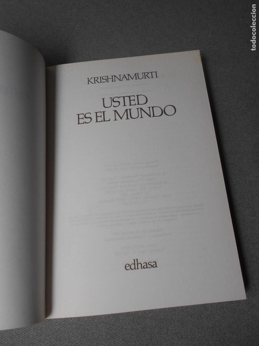 Libros de segunda mano: USTED ES EL MUNDO - Foto 3