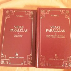 Libros de segunda mano: VIDAS PARALELAS I Y II, DE PLUTARCO. GREDOS, 2000-01. EXCELENTE ESTADO