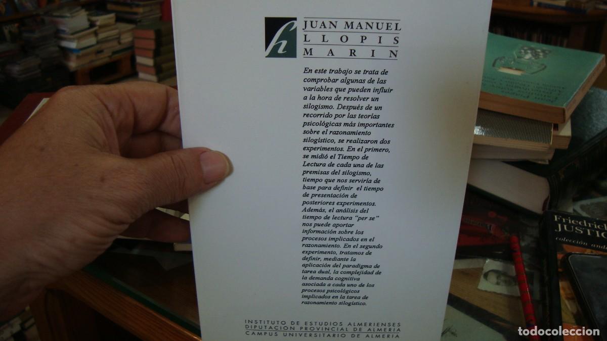Libros de segunda mano: DEMANDAS DE PROCESAMIENTO EN EL RAZONAMIENTO SILOGISTICO - Foto 2