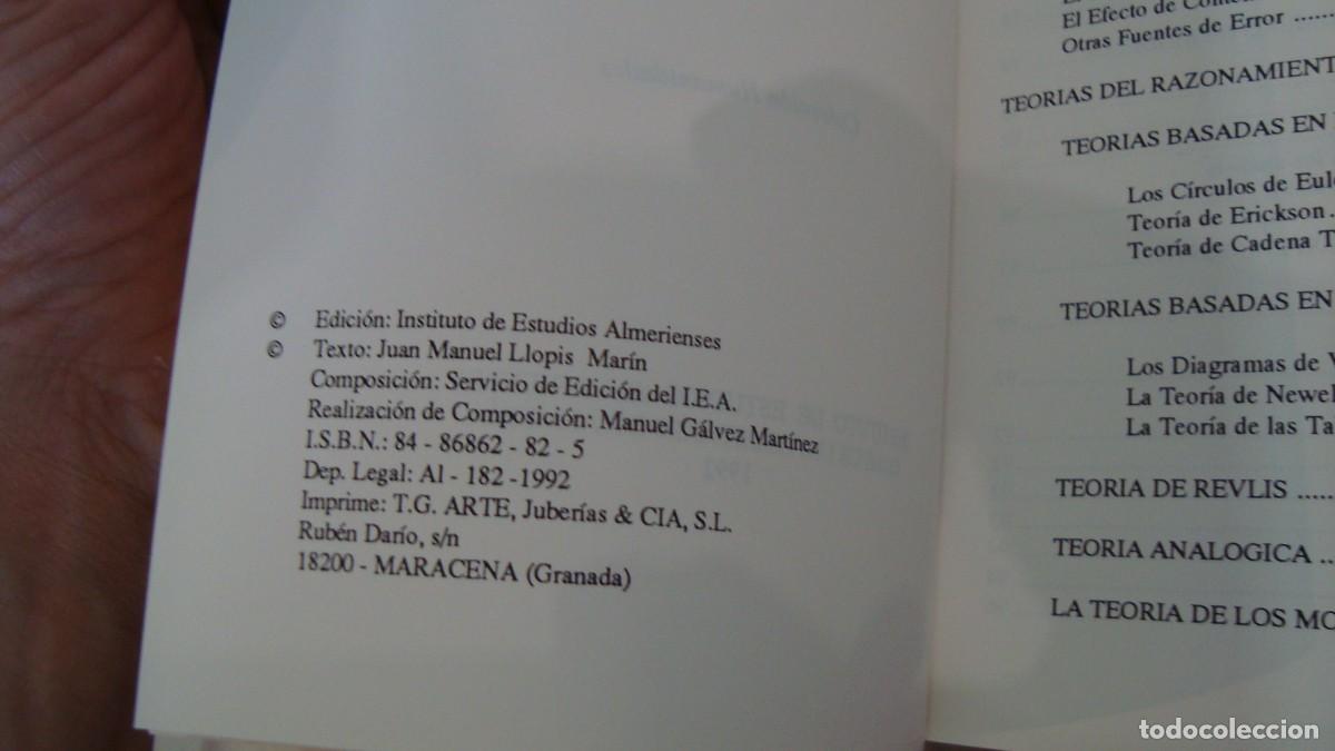Libros de segunda mano: DEMANDAS DE PROCESAMIENTO EN EL RAZONAMIENTO SILOGISTICO - Foto 3
