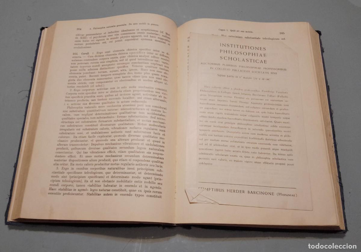 Libros de segunda mano: Elementa Philosophae.2 vol&uacute;menes. 1958 - Foto 2