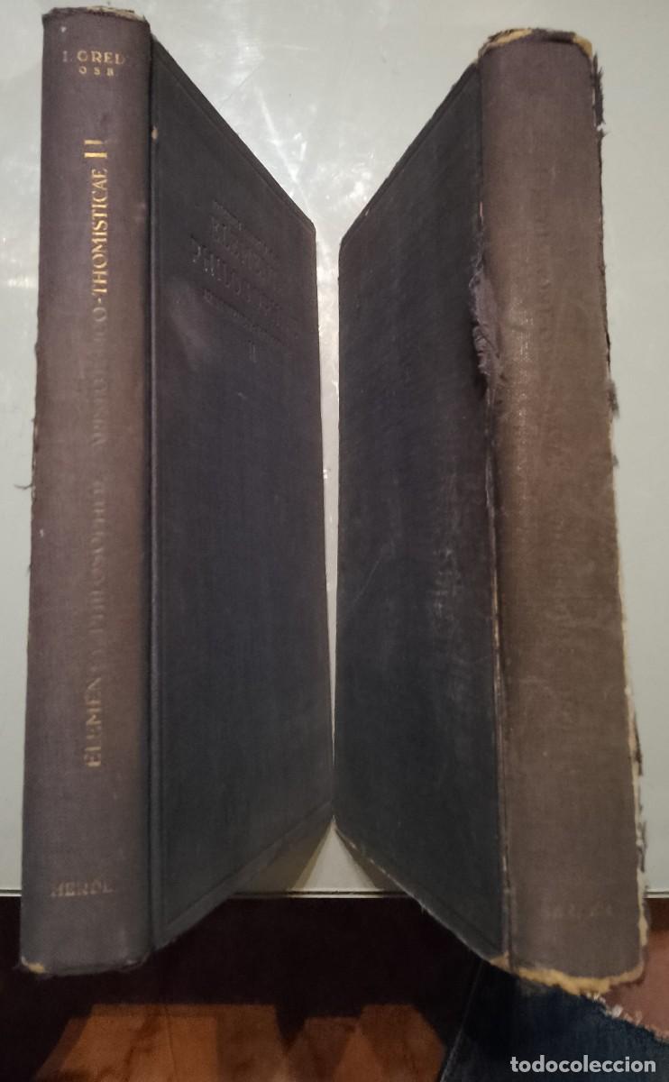 Libros de segunda mano: Elementa Philosophae.2 vol&uacute;menes. 1958 - Foto 4