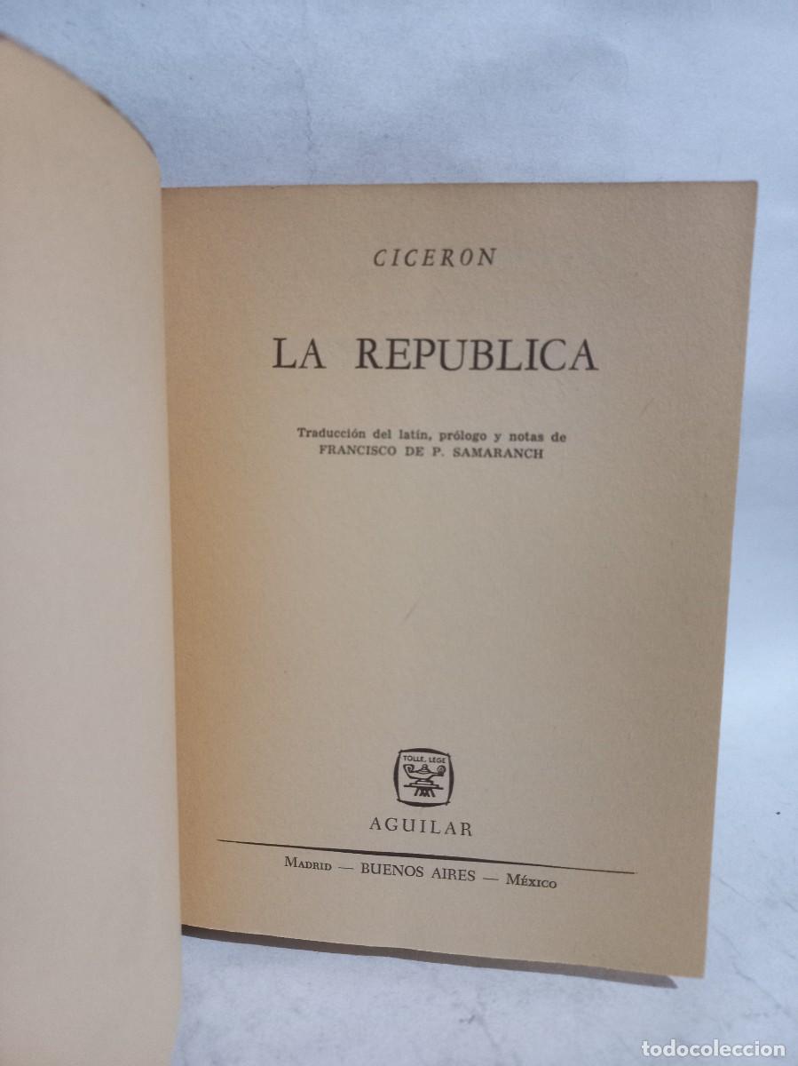 Libros de segunda mano: Ciceron - La Republica - 1967 - Foto 3