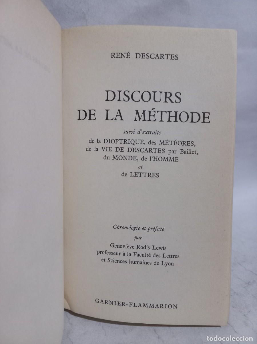 Libros de segunda mano: Ren&eacute; Descartes - Discours de la M&eacute;thode - 1966 - Foto 3