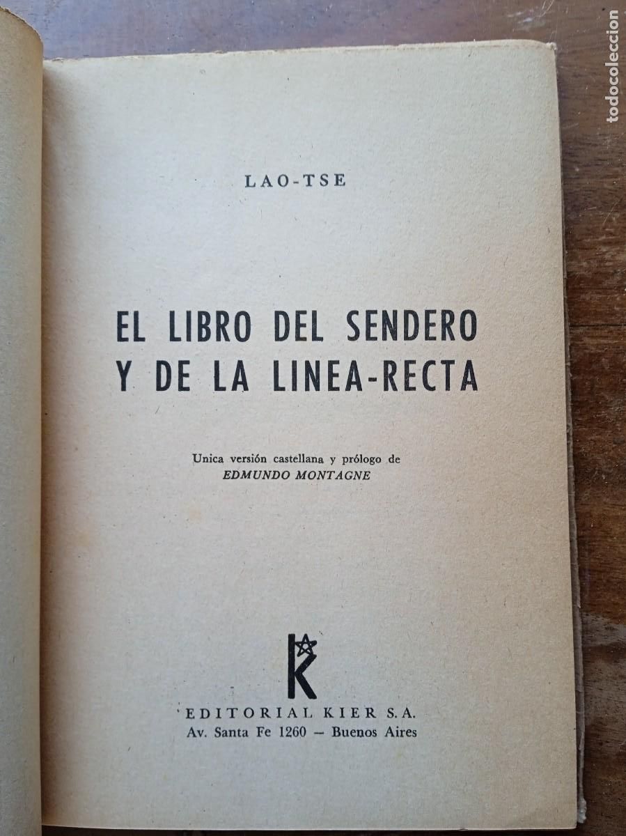 Libros de segunda mano: El libro del sendero y de la l&iacute;nea recta Lao-Tse - Foto 3