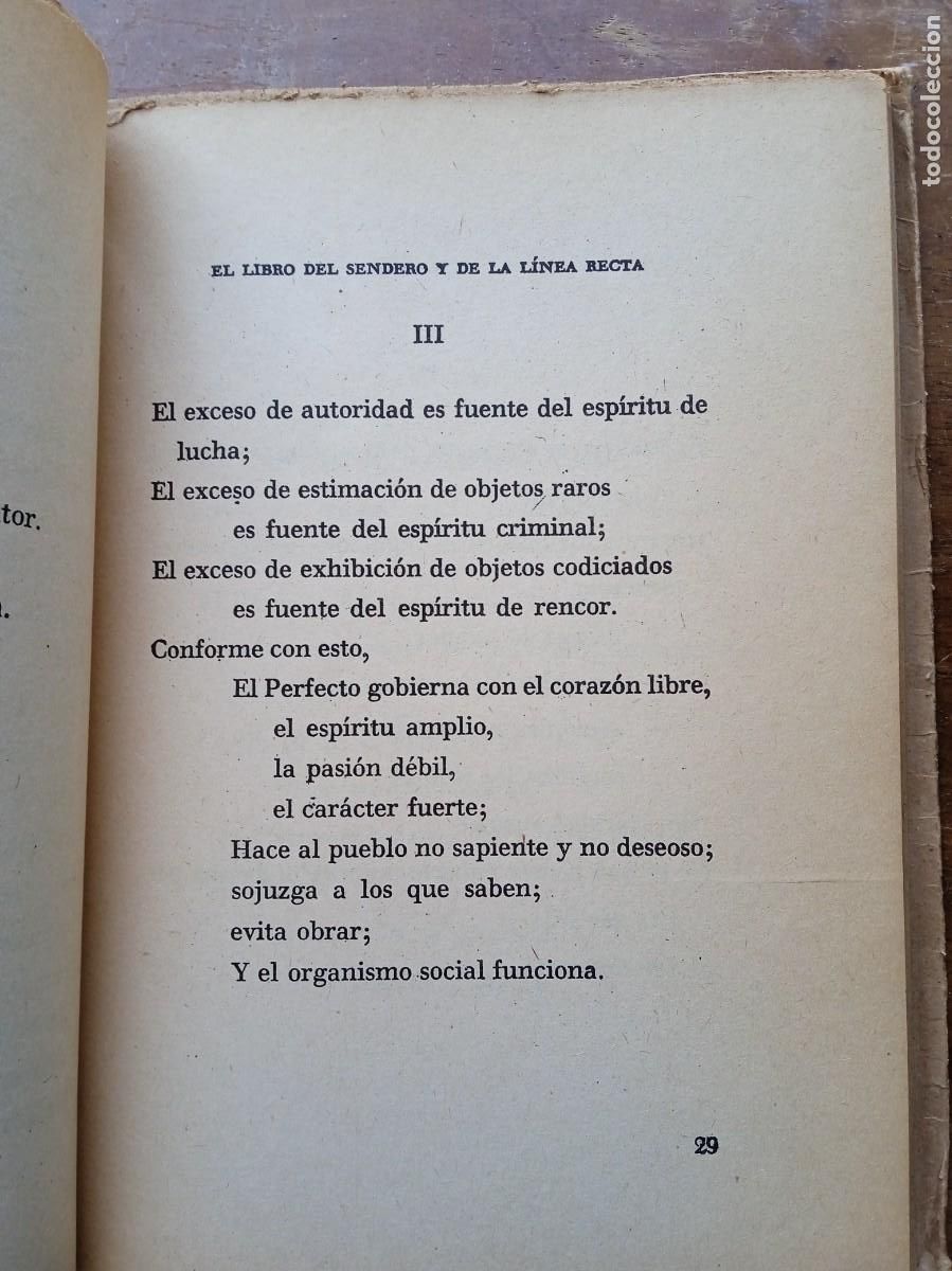 Libros de segunda mano: El libro del sendero y de la l&iacute;nea recta Lao-Tse - Foto 5