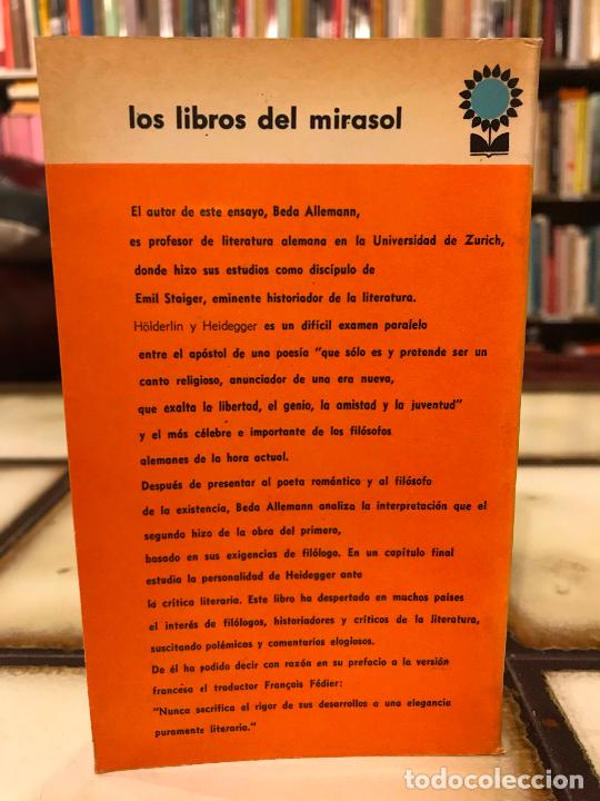 Libros de segunda mano: H&ouml;lderlin y Heidegger. Beda Allemann. - Foto 2