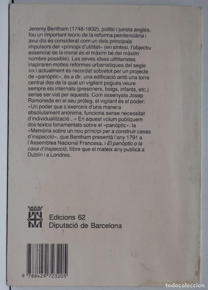 Libros de segunda mano: Jeremy BENTHAM &ndash; El Pan&ograve;ptic &ndash; Cl&agrave;ssics del Pensament modern - Foto 2