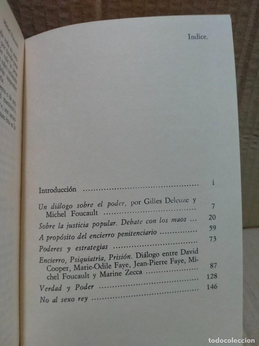 Libros de segunda mano: MICHEL FOUCAULT. UN DI&Aacute;LOGO SOBRE EL PODER .ALIANZA - Foto 2