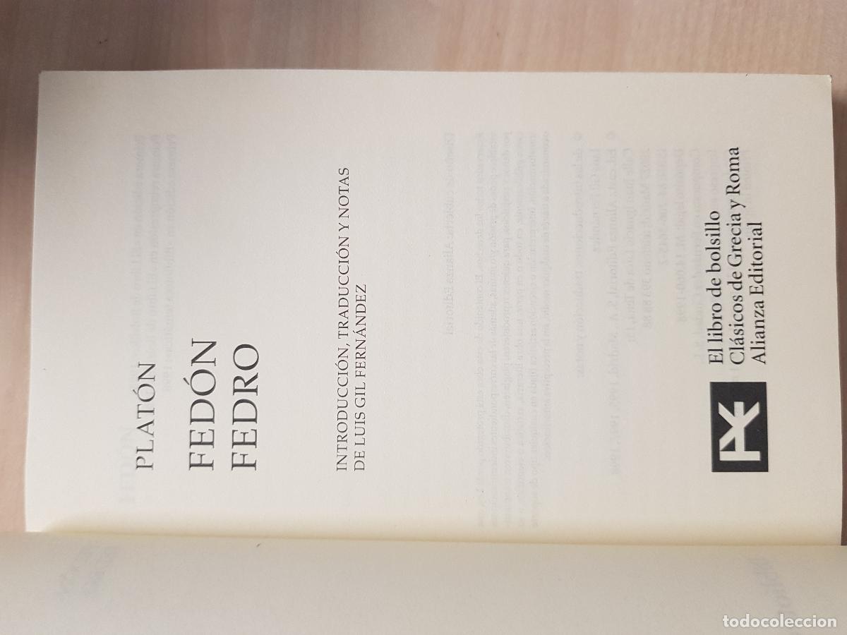Libros de segunda mano: Plat&oacute;n - Fed&oacute;n. Fedro - Foto 2