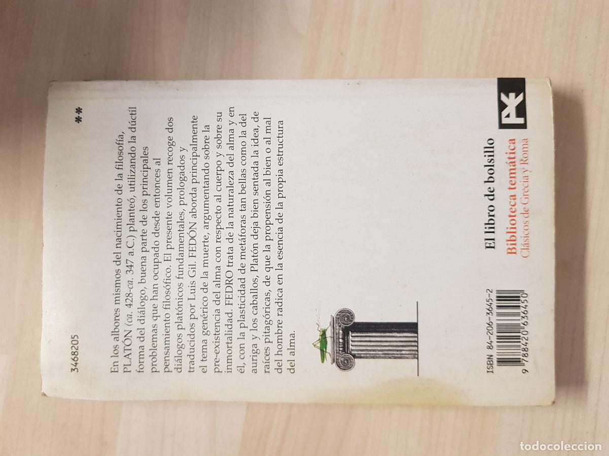 Libros de segunda mano: Plat&oacute;n - Fed&oacute;n. Fedro - Foto 5