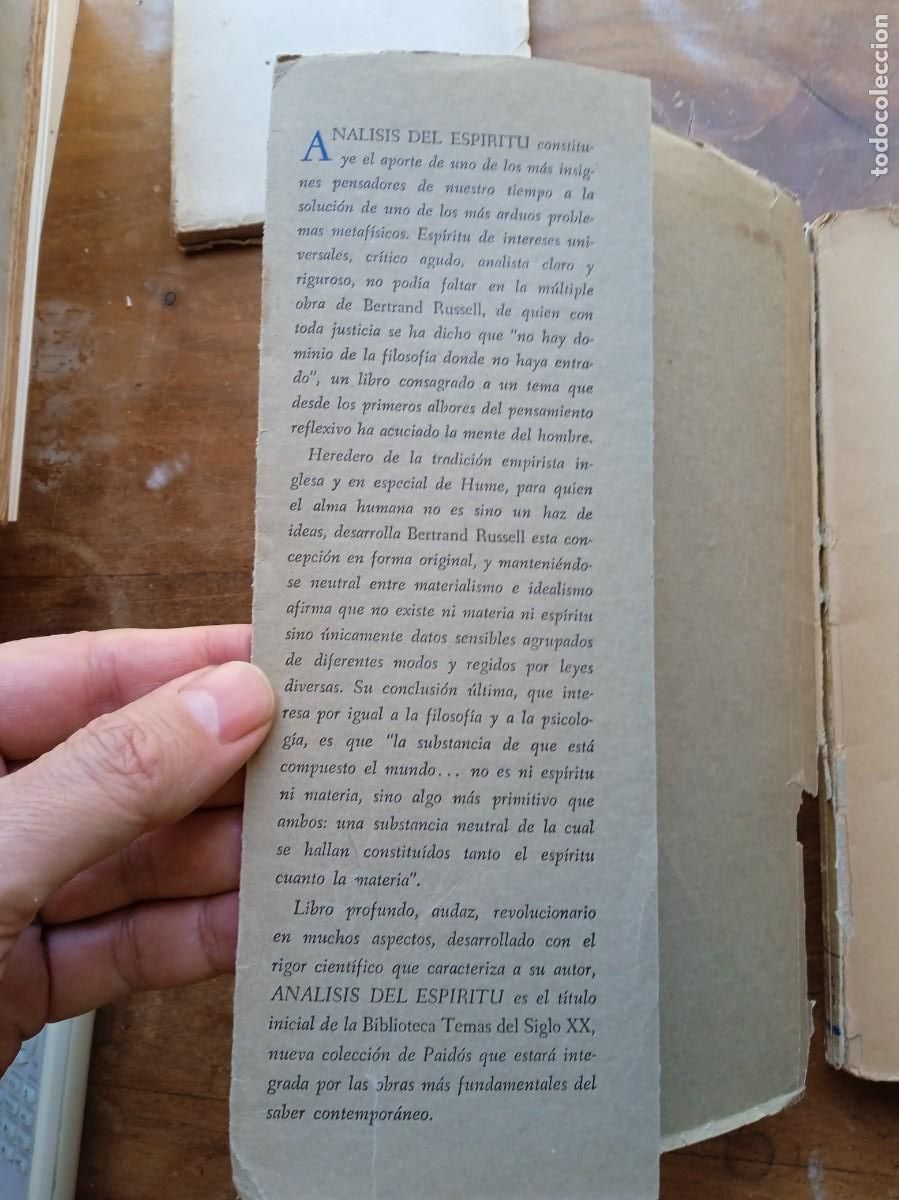 Libros de segunda mano: Bertrand Russell An&aacute;lisis del esp&iacute;ritu - Foto 2