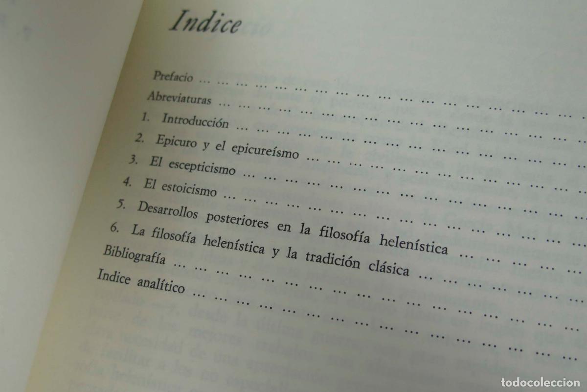 Libros de segunda mano: La filosof&iacute;a helen&iacute;stica. Long - Foto 2