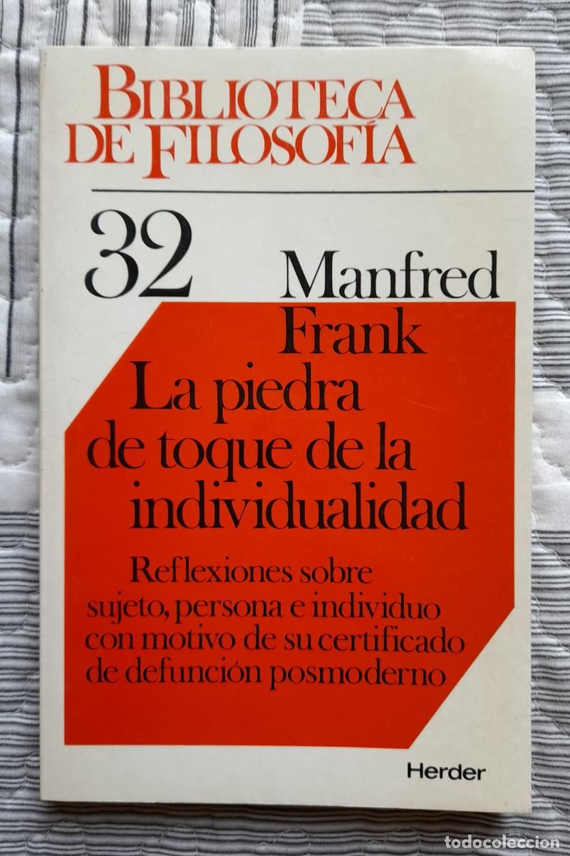 Libri di seconda mano: La piedra de toque de la individualidad