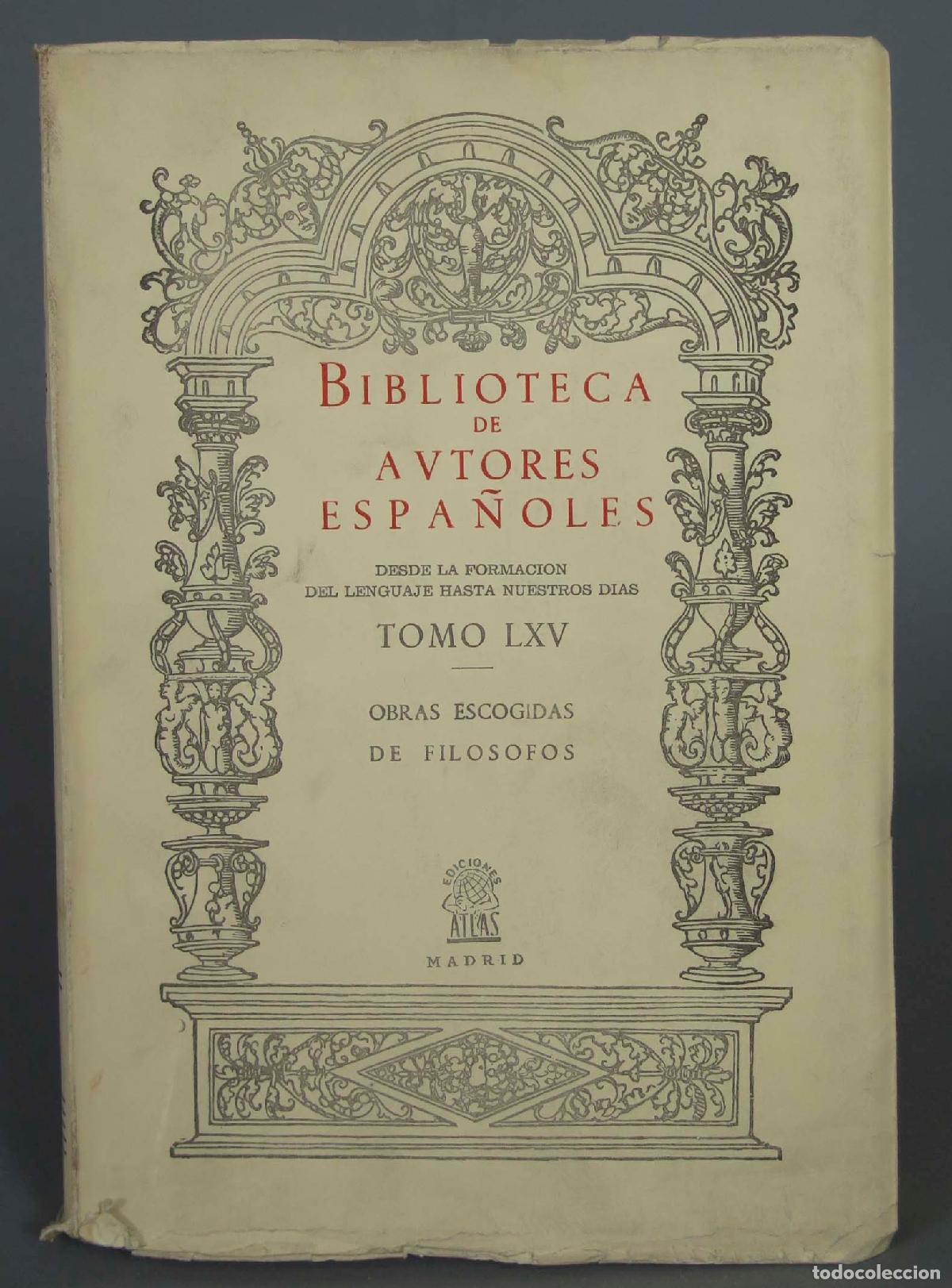 Libros de segunda mano: OBRAS ESCOGIDAS DE FILOSOFOS - Foto 1
