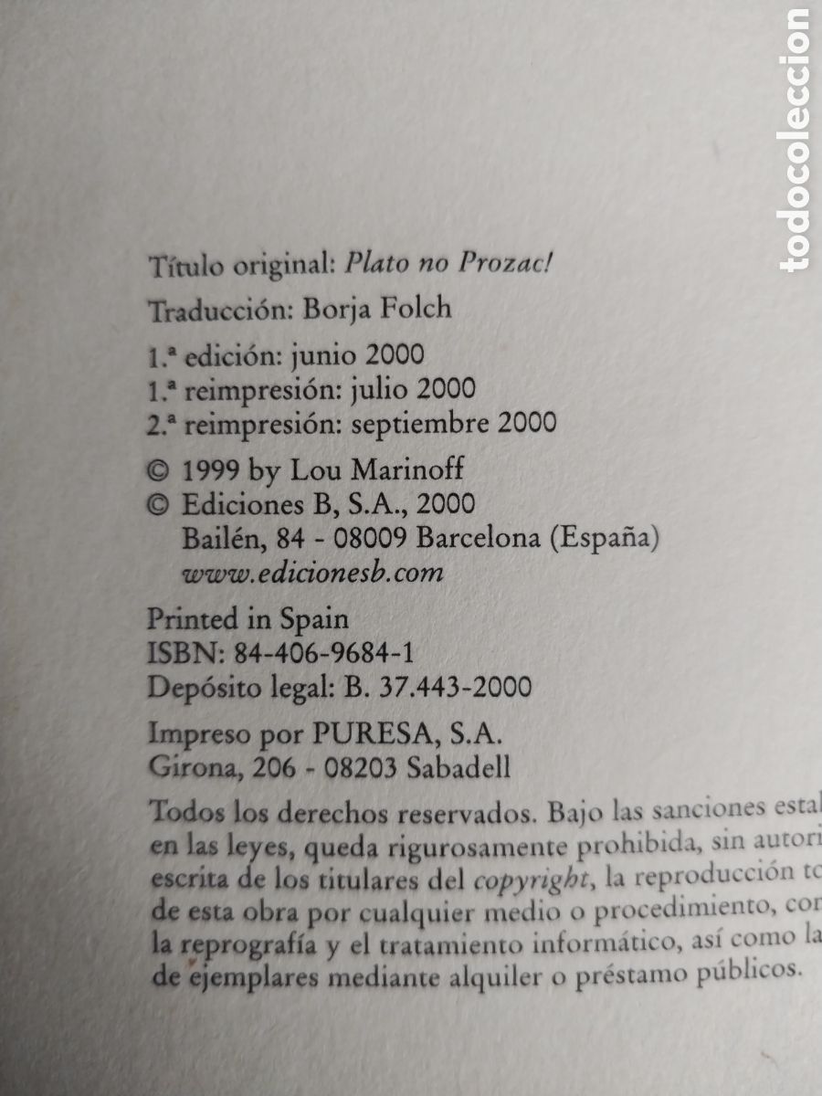 Libros de segunda mano: MAS PLATON Y MENOS PROZAC - Foto 2