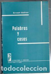 Libros de segunda mano: Palabras y cosas, Ernest Gellner - Foto 1