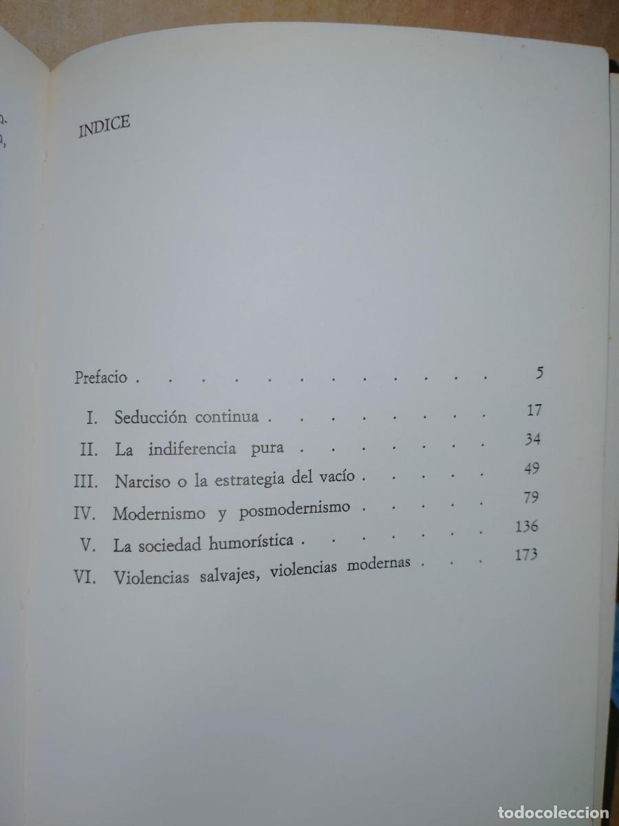 Libros de segunda mano: GILLES LIPOVETSKY. LA ERA DEL VAC&Iacute;O .ANAGRAMA - Foto 2