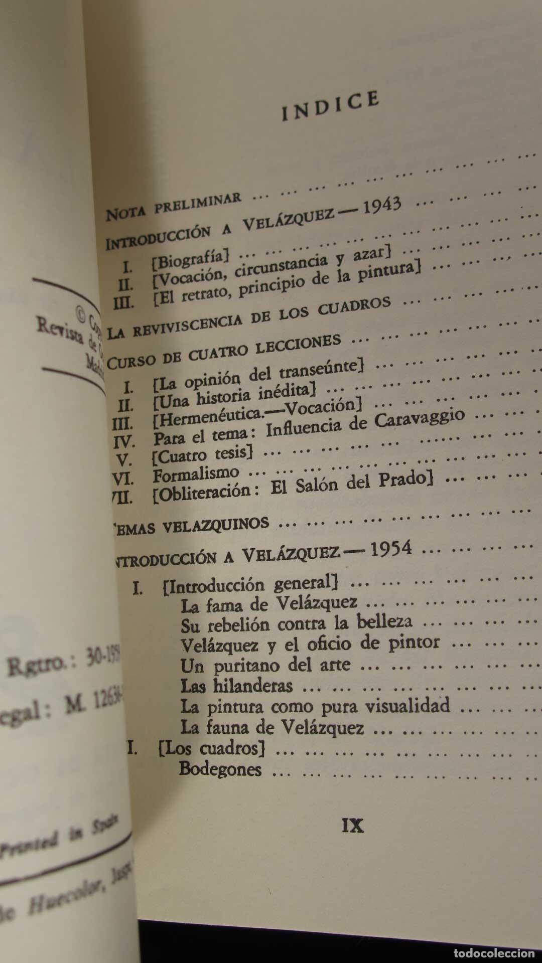 Libros de segunda mano: Vel&aacute;zquez. Ortega y Gasset - Foto 2