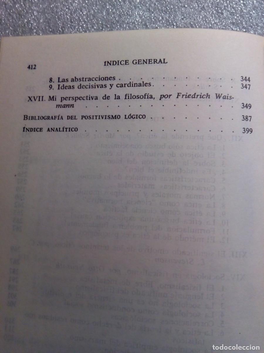 Libros de segunda mano: EL POSITIVISMO L&Oacute;GICO / A. J. AYER - Foto 8