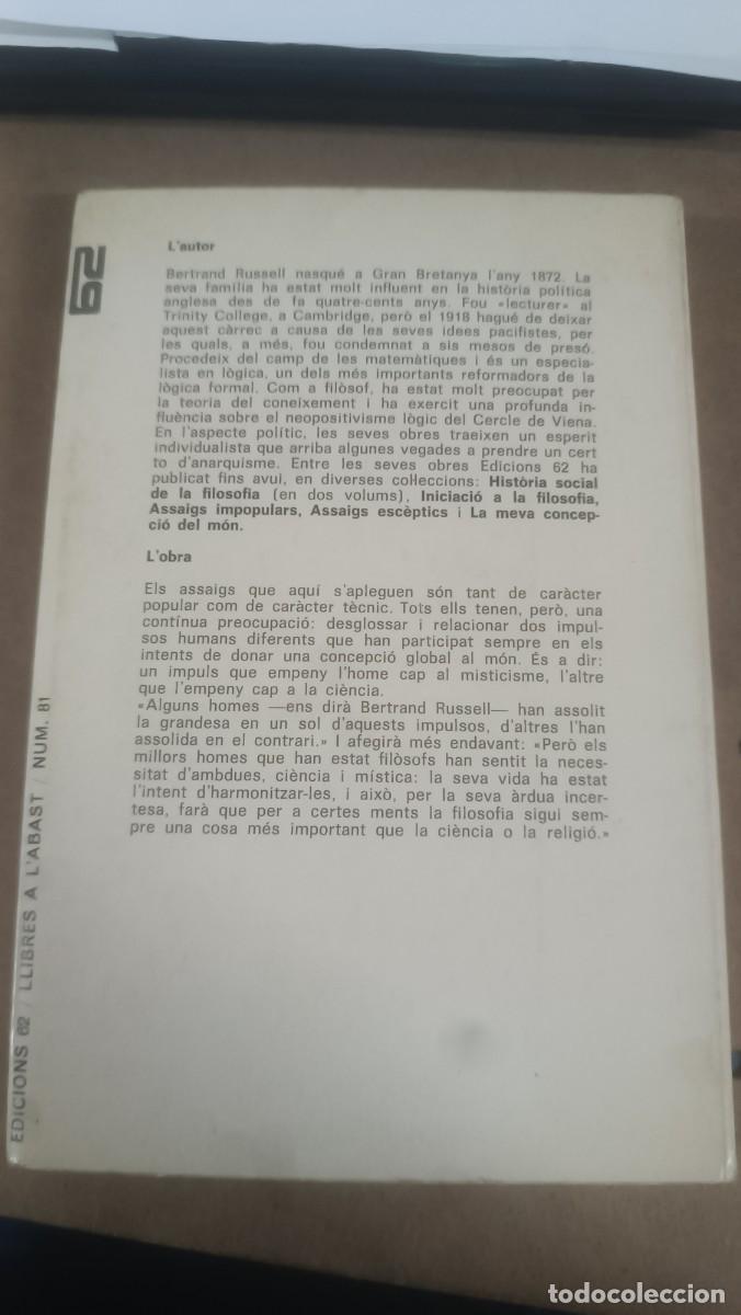 Libros de segunda mano: Bertrand Russell: Misticisme i l&ograve;gica REF. 1800 - Foto 2
