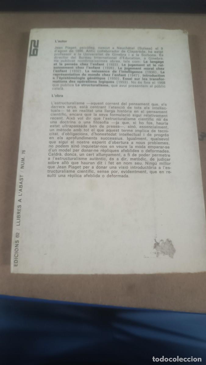 Libros de segunda mano: LESTRUCTURALISME -Jean Piaget -1969 - Foto 2
