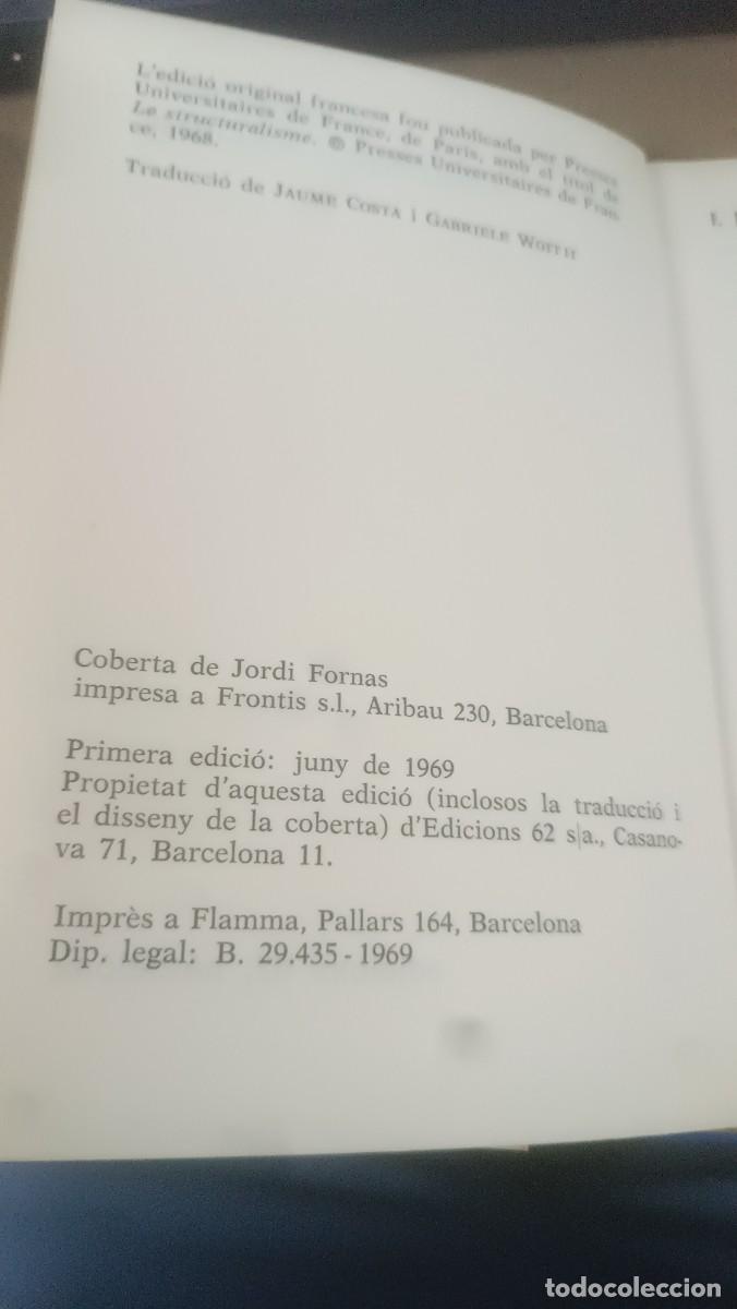 Libros de segunda mano: LESTRUCTURALISME -Jean Piaget -1969 - Foto 3