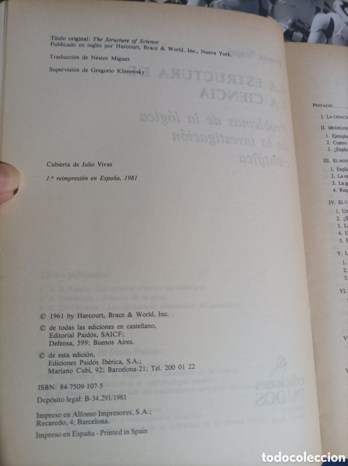 Libros de segunda mano: La estructura de la ciencia E Nagel - Foto 4