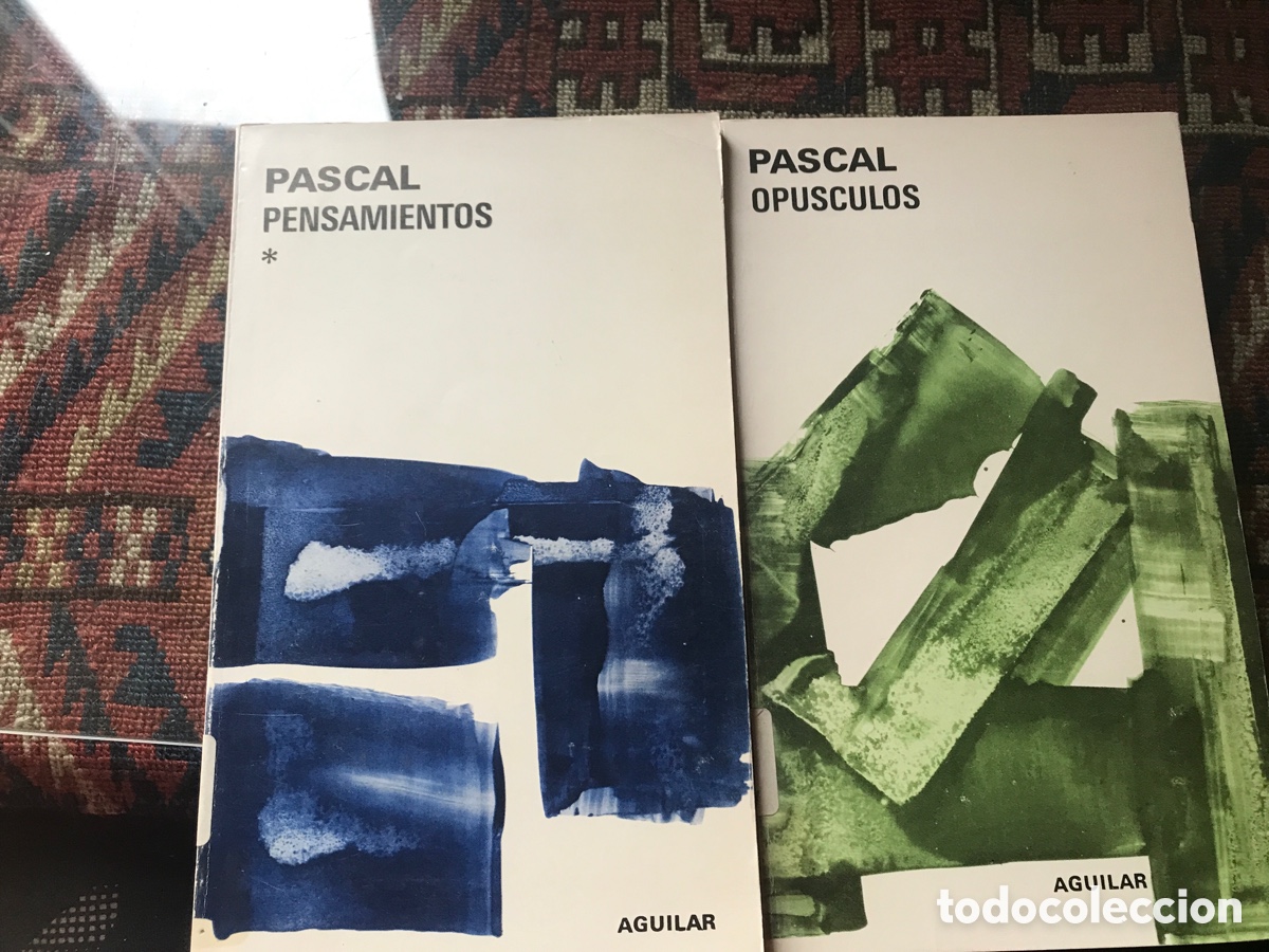 Libros de segunda mano: Pascal. Pensamientos. Op&uacute;sculos. Aguilar. Dos libros - Foto 1