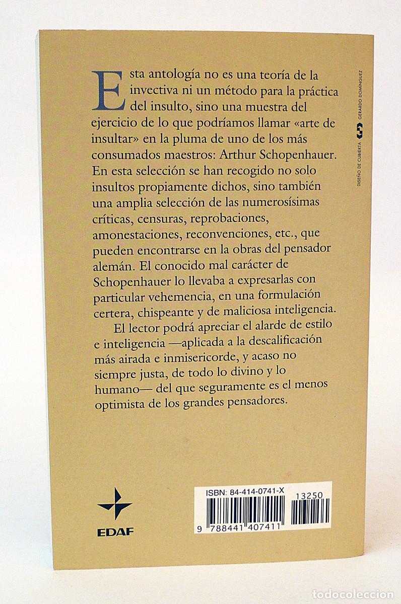 Libros de segunda mano: Arthur Schopenhauer, el arte de insultar - Foto 5