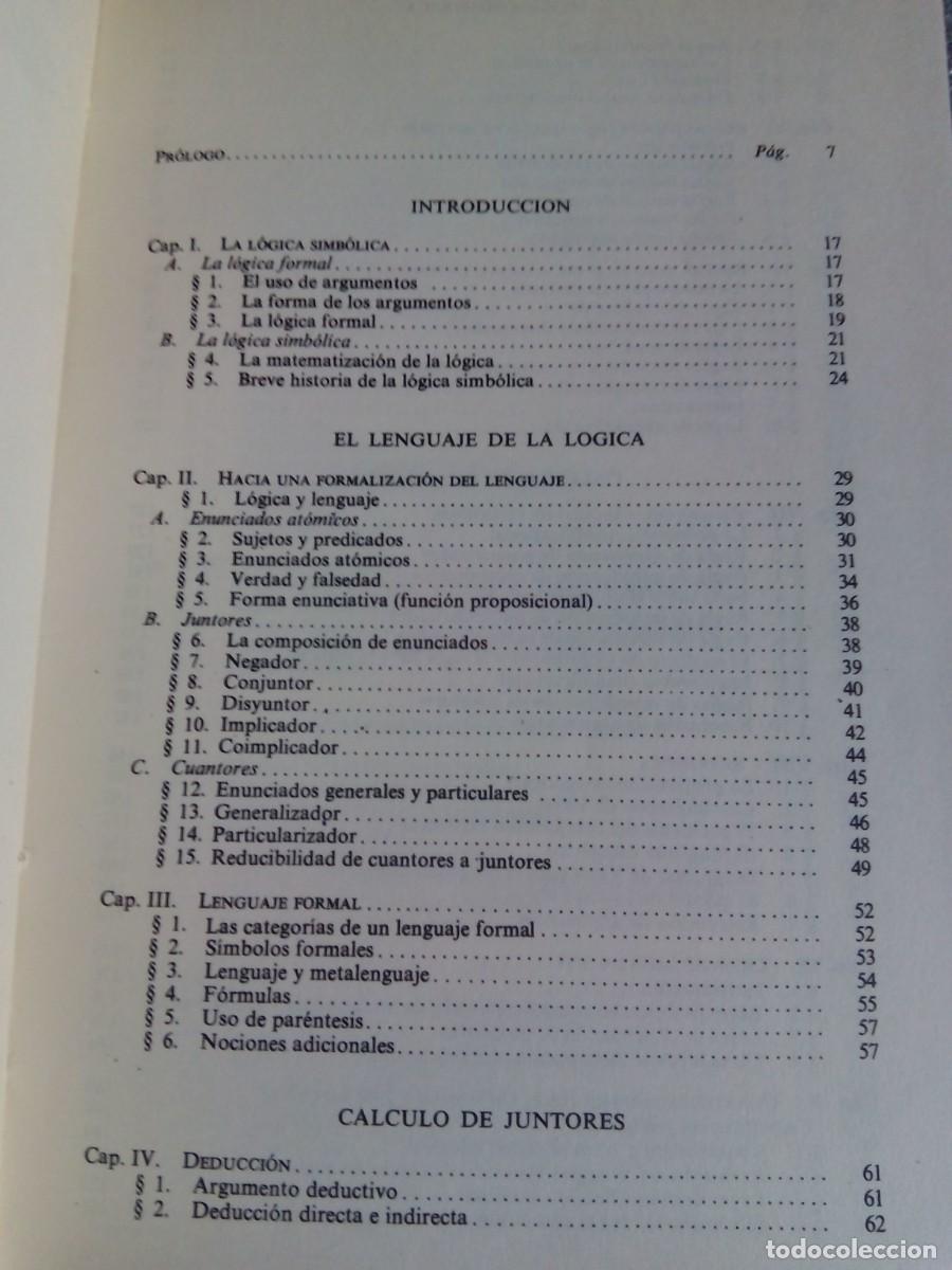 Libros de segunda mano: L&Oacute;GICA SIMB&Oacute;LICA / MANUEL GARRIDO - Foto 5